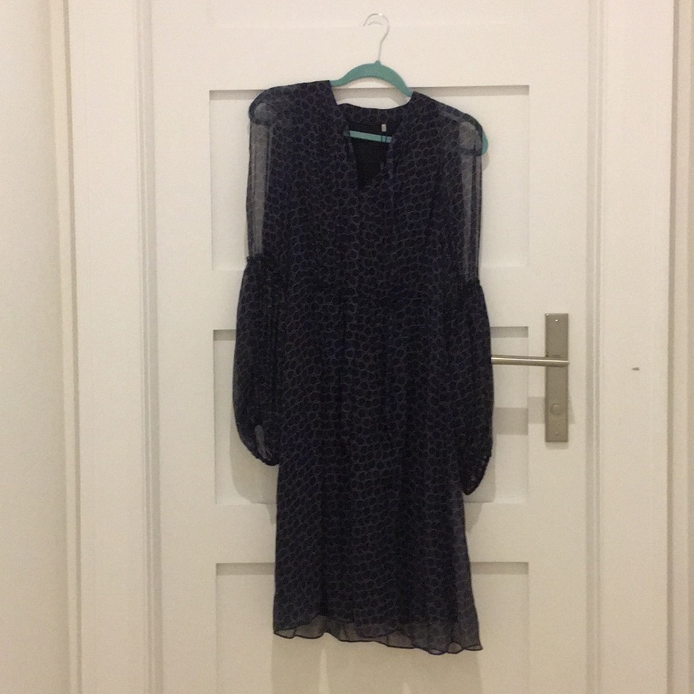 Elie Tahari sheer silk dress